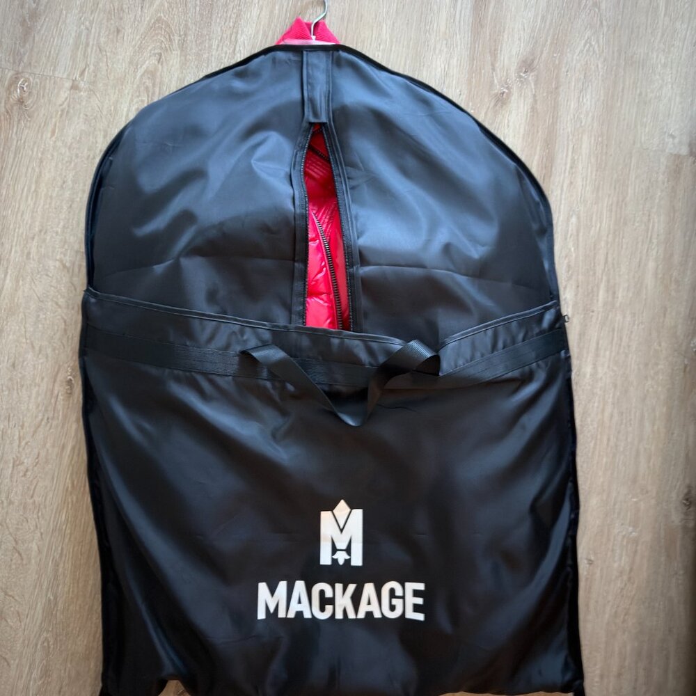 MACKAGE BUBBLE  - REAGAN LUSTROUS LIGHT DOWN CROP JACKET WITH RIB WAIST - Picture 4 of 11